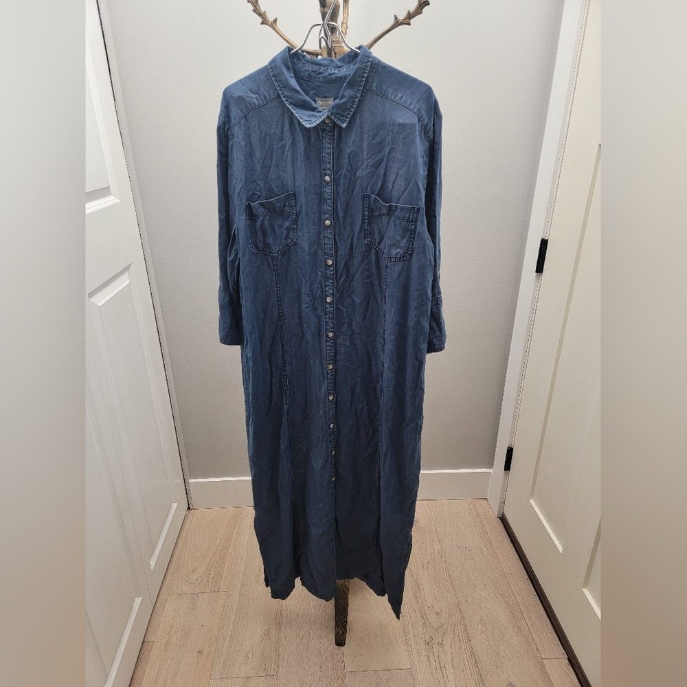 Denim Blue Shirt Dress